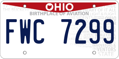 OH license plate FWC7299