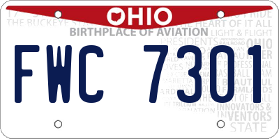OH license plate FWC7301