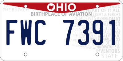OH license plate FWC7391