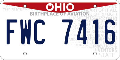 OH license plate FWC7416