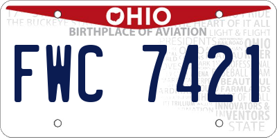OH license plate FWC7421