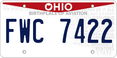 OH license plate FWC7422