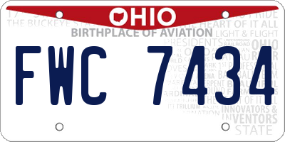 OH license plate FWC7434