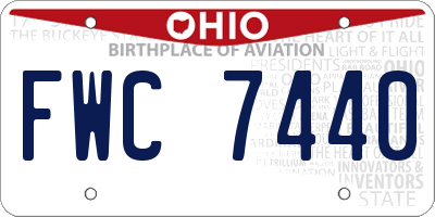 OH license plate FWC7440