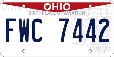 OH license plate FWC7442