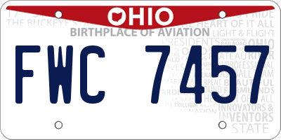 OH license plate FWC7457