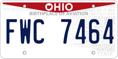 OH license plate FWC7464