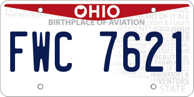 OH license plate FWC7621
