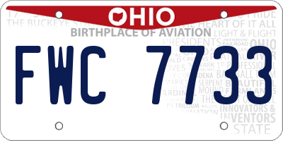 OH license plate FWC7733