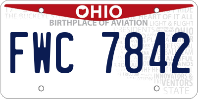 OH license plate FWC7842