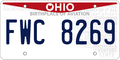 OH license plate FWC8269