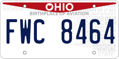 OH license plate FWC8464
