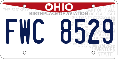 OH license plate FWC8529