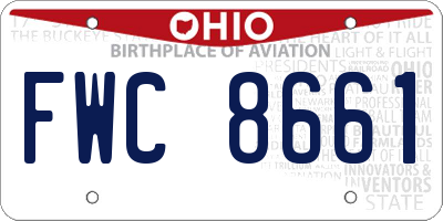 OH license plate FWC8661