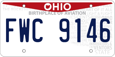 OH license plate FWC9146