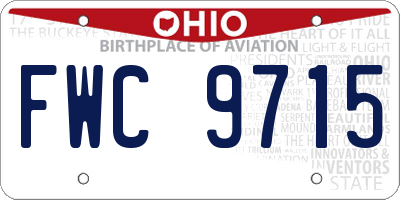 OH license plate FWC9715