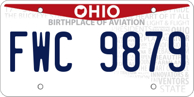 OH license plate FWC9879