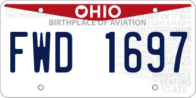 OH license plate FWD1697