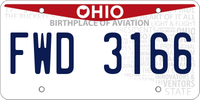 OH license plate FWD3166