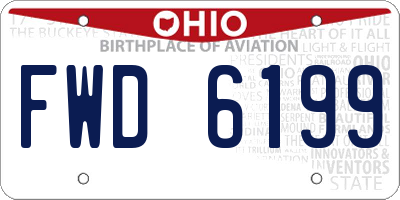 OH license plate FWD6199