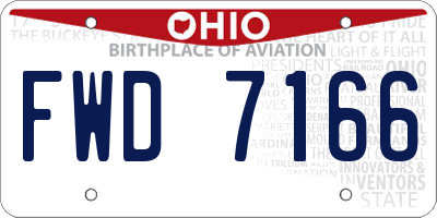 OH license plate FWD7166