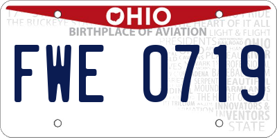 OH license plate FWE0719