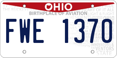OH license plate FWE1370