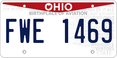 OH license plate FWE1469