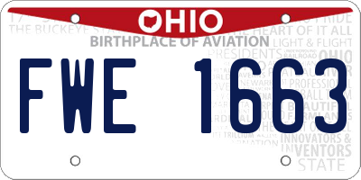 OH license plate FWE1663