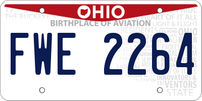 OH license plate FWE2264