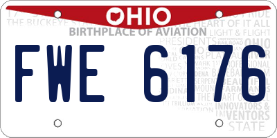 OH license plate FWE6176