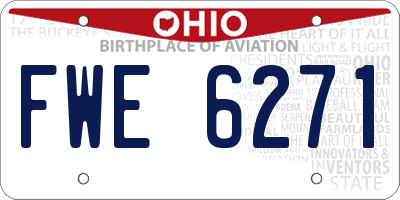 OH license plate FWE6271