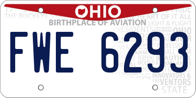 OH license plate FWE6293
