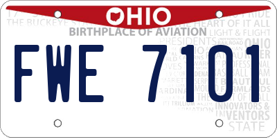 OH license plate FWE7101