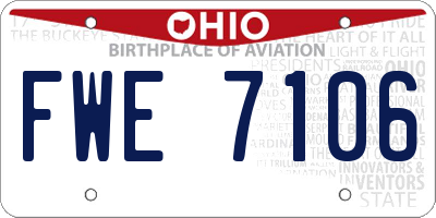 OH license plate FWE7106