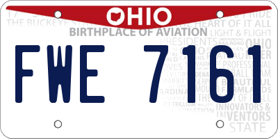 OH license plate FWE7161