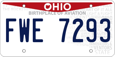 OH license plate FWE7293