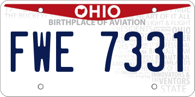 OH license plate FWE7331
