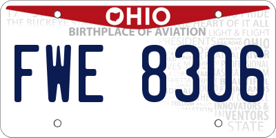 OH license plate FWE8306