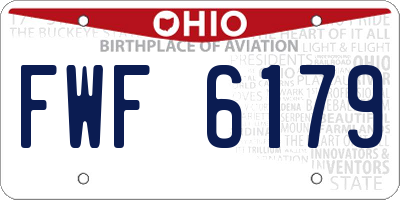 OH license plate FWF6179