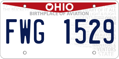 OH license plate FWG1529