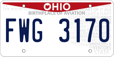 OH license plate FWG3170