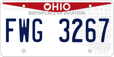 OH license plate FWG3267