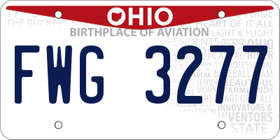 OH license plate FWG3277