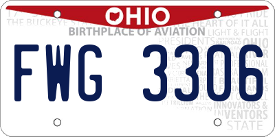 OH license plate FWG3306