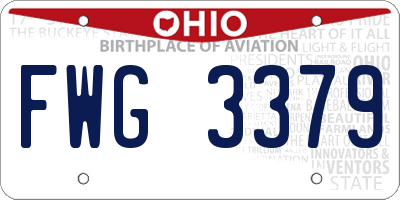 OH license plate FWG3379