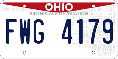 OH license plate FWG4179