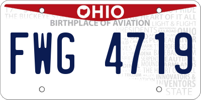 OH license plate FWG4719