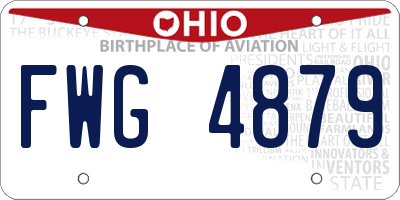 OH license plate FWG4879