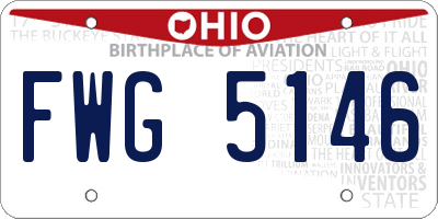 OH license plate FWG5146